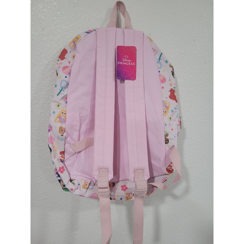 Disney Princess Backpack All‎ Over Print School Bag Ariel Cinderella Belle #7 - Picture 2 of 3